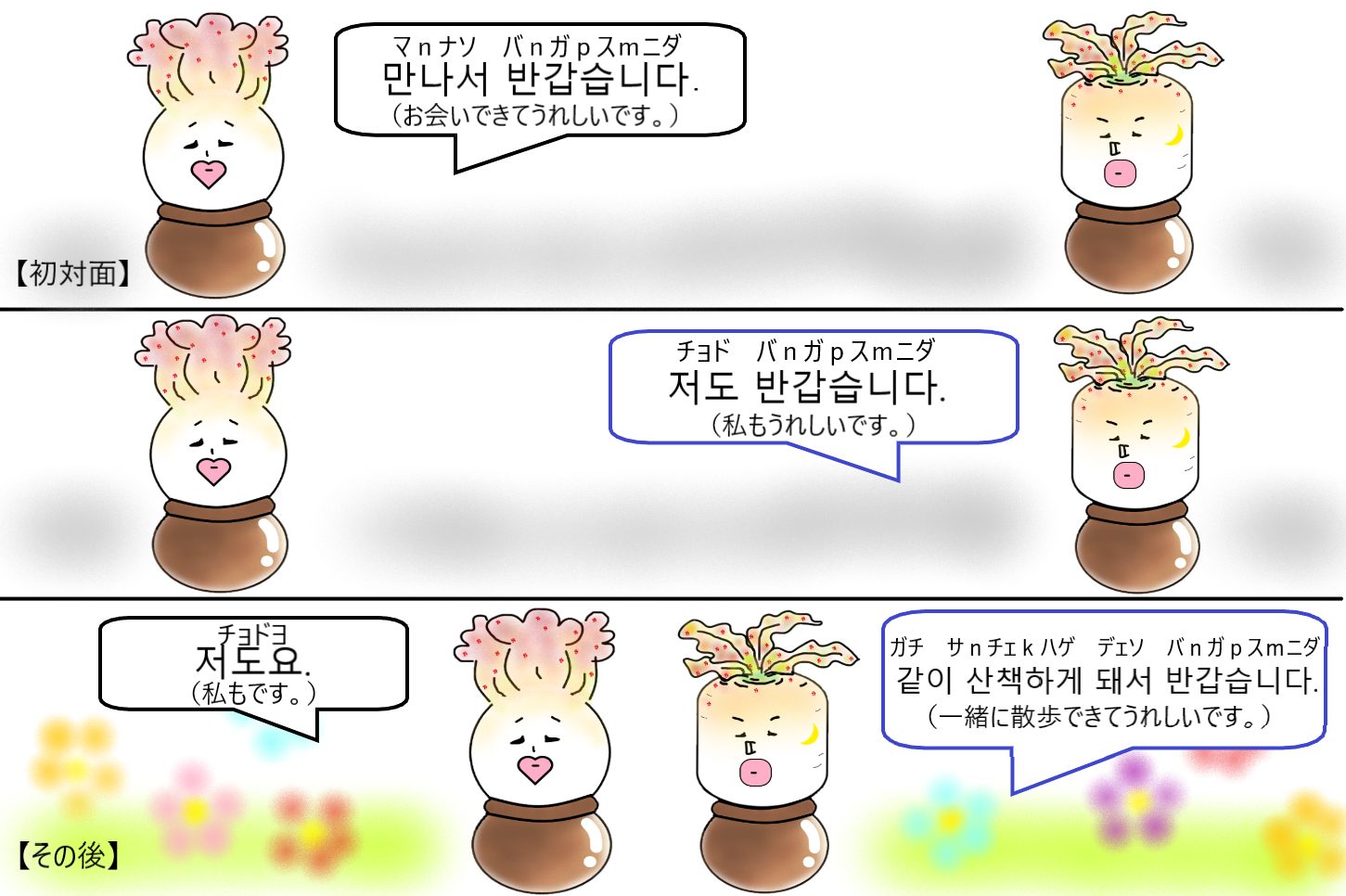 本当に使う韓国語あいさつフレーズ１０選「반갑습니다」コリコネ